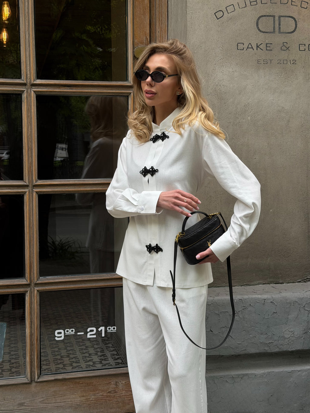 Hanna Linen Shirt & Pants Set
