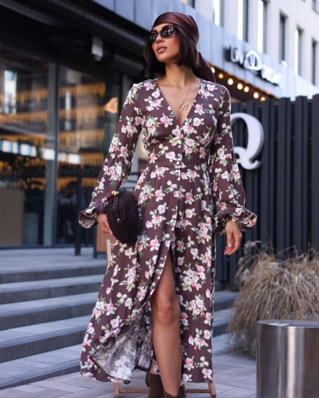 Violeta Linen Dress – Elegant Long Sleeve Dress