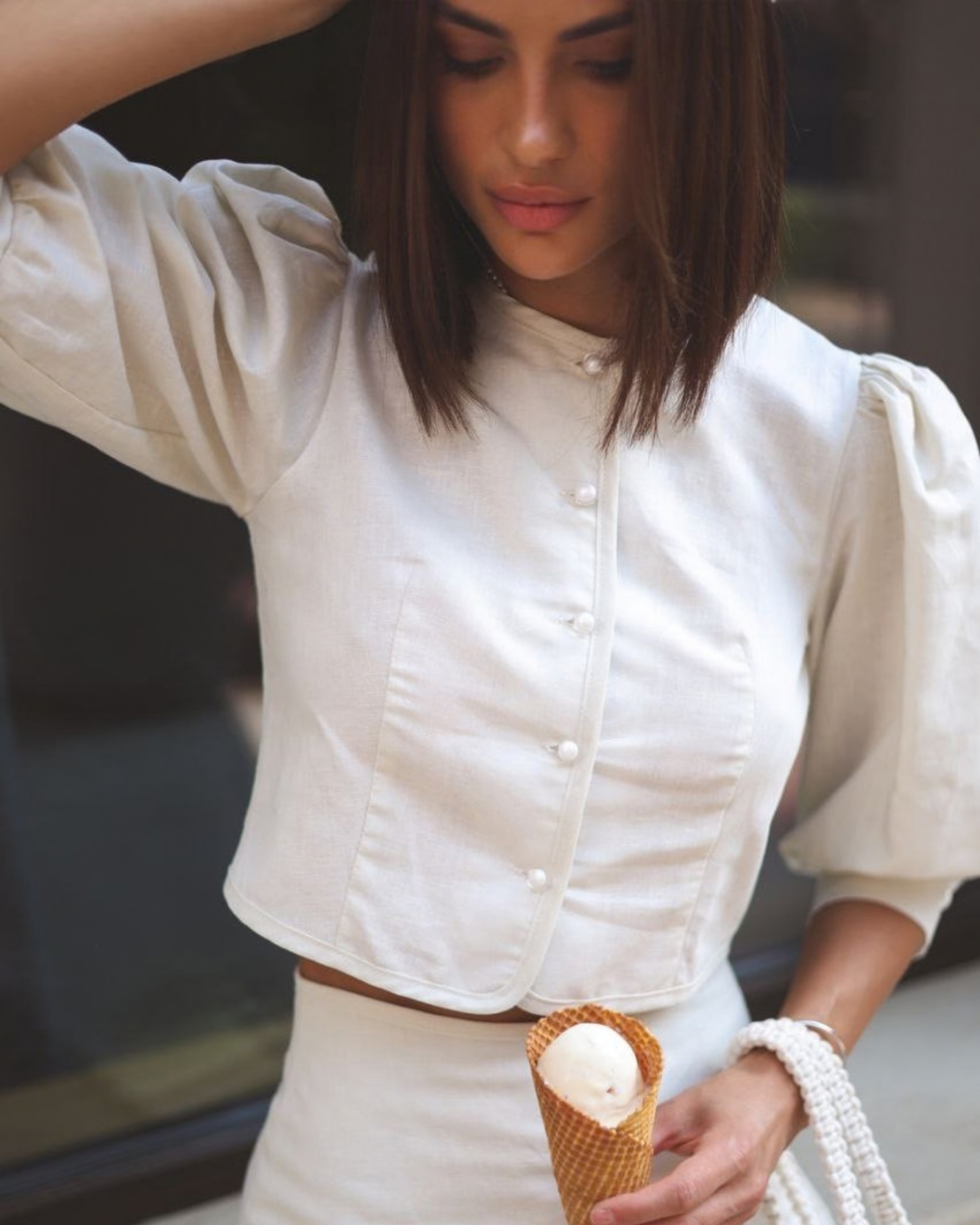 Lika Linen Dress Set – Retro Inspired Summer Outfit