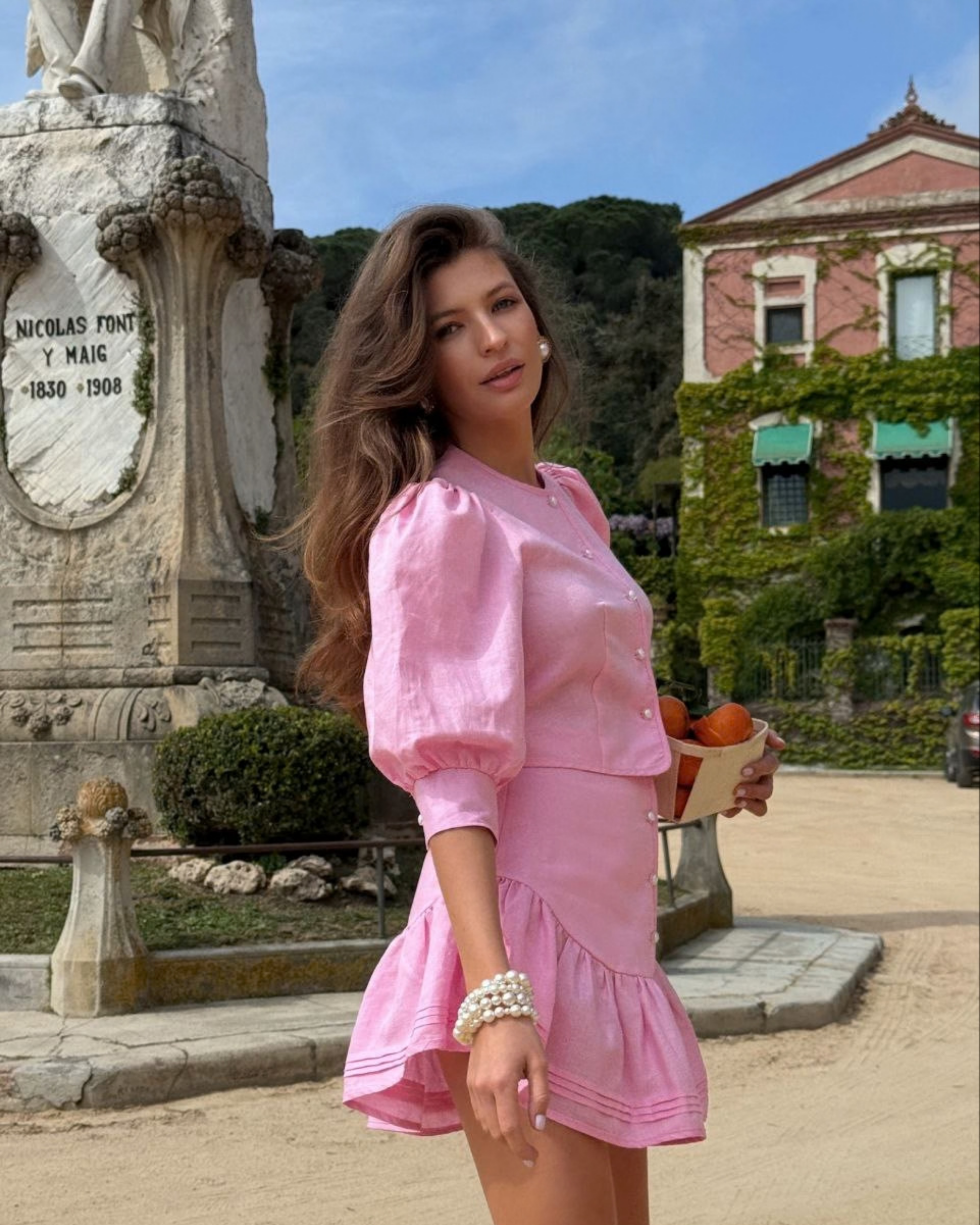 Lika Linen Dress Set – Retro Inspired Summer Outfit
