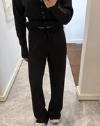 Cotton Knit Cardigan Set