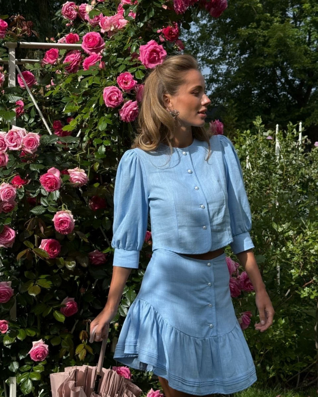 Lika Linen Dress Set – Retro Inspired Summer Outfit