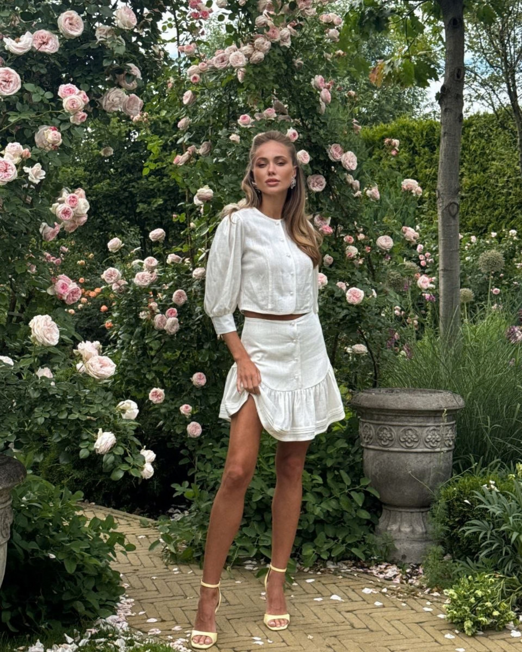 Lika Linen Dress Set – Retro Inspired Summer Outfit