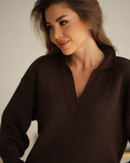 Cotton Knit Two-Piece Set