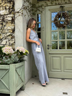 Women's Linen Two-Piece Set with Tie — Confeti