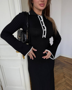 Polo Knit Midi Dress