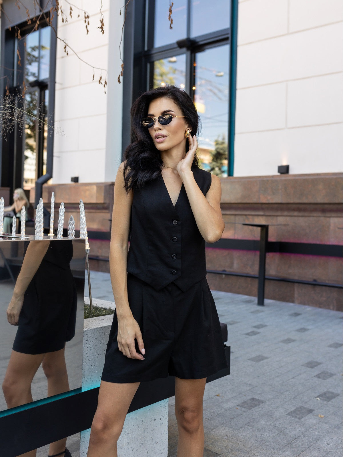 Women's Linen Shorts Set LIONSHORT — Summer Co-ord
