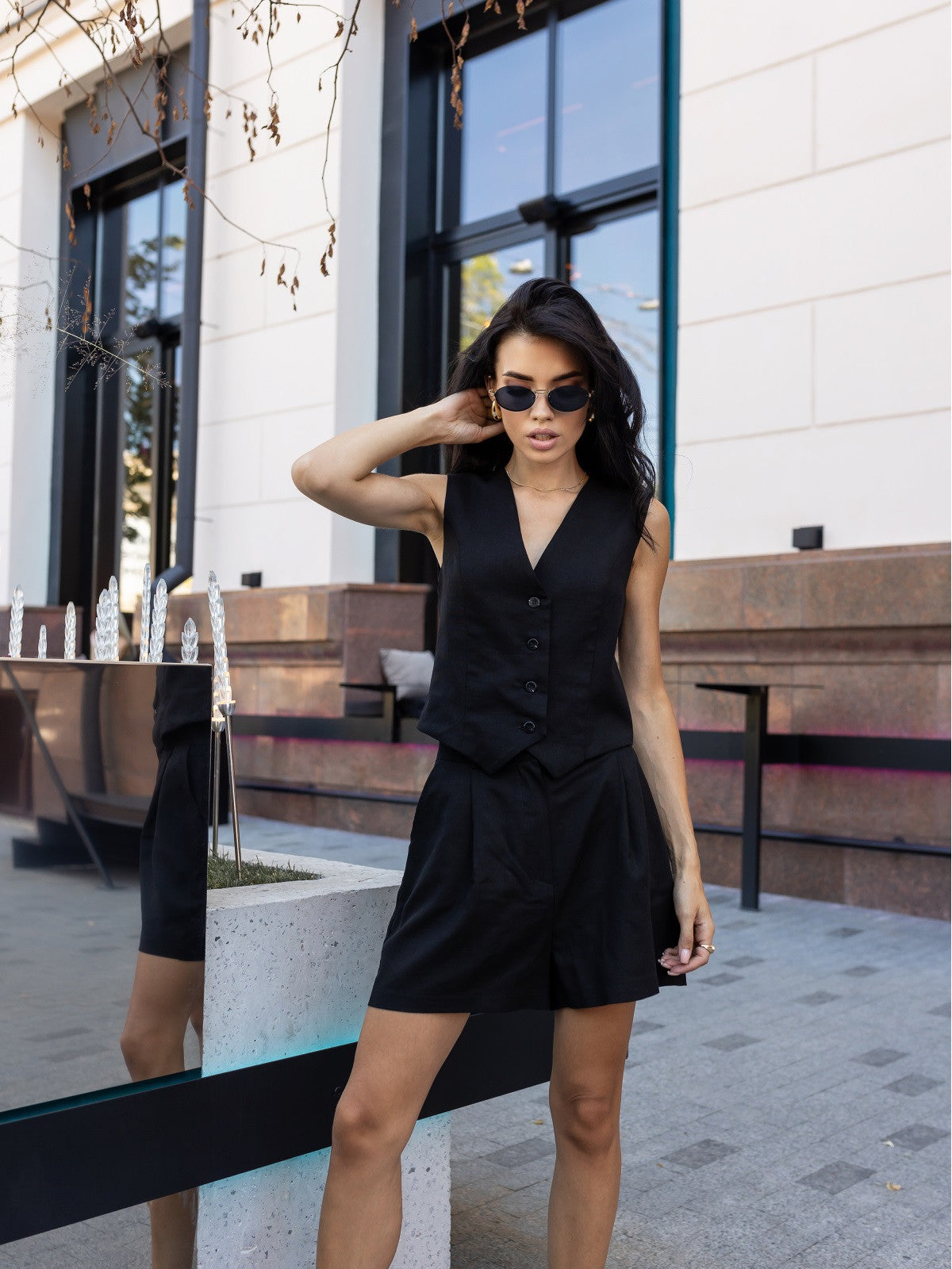 Women's Linen Shorts Set LIONSHORT — Summer Co-ord