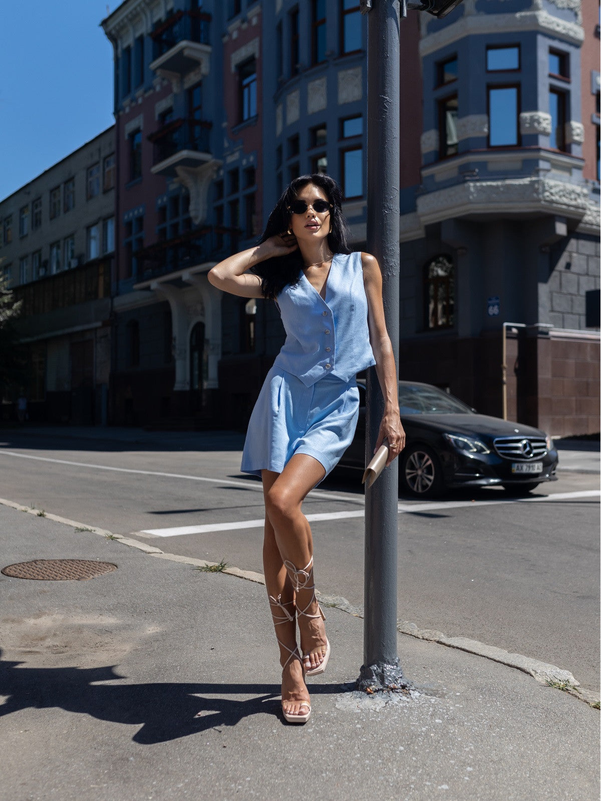 Women's Linen Shorts Set LIONSHORT — Summer Co-ord