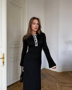 Polo Knit Midi Dress