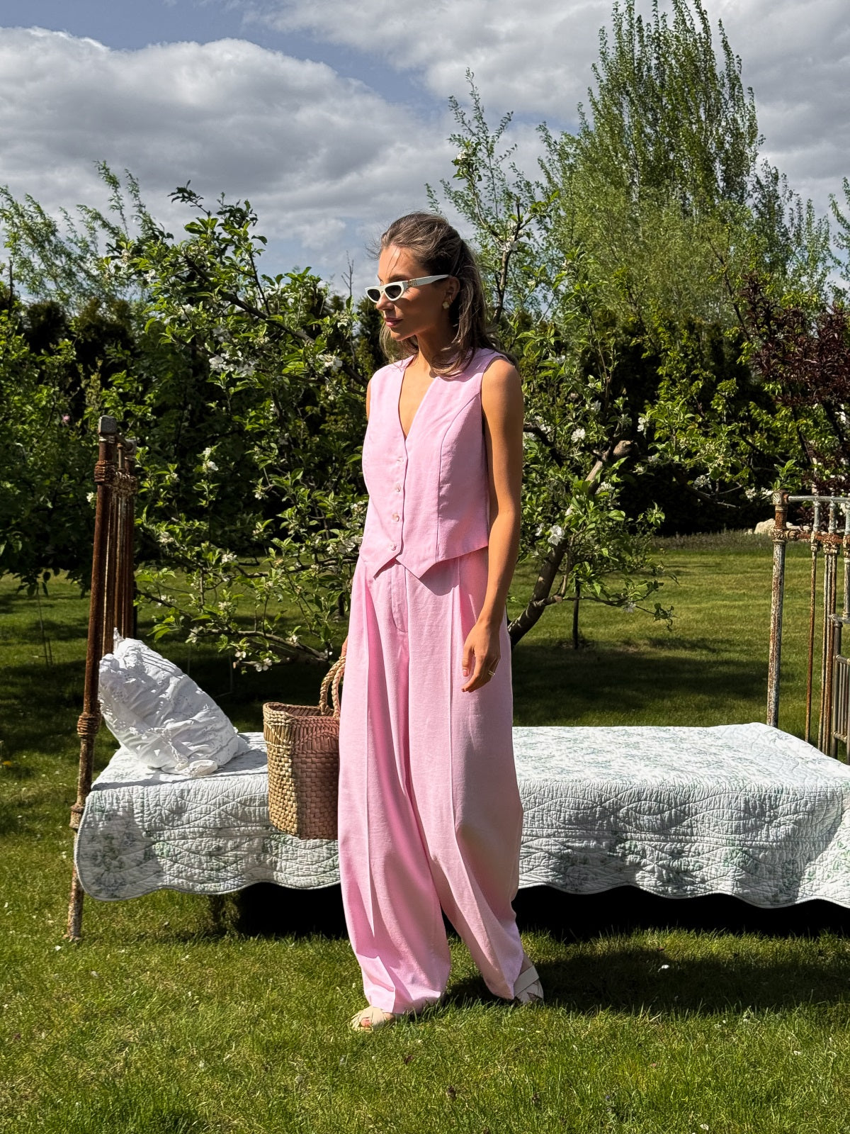 Women's Linen Two-Piece Set LION — Coordinated Summer Look
