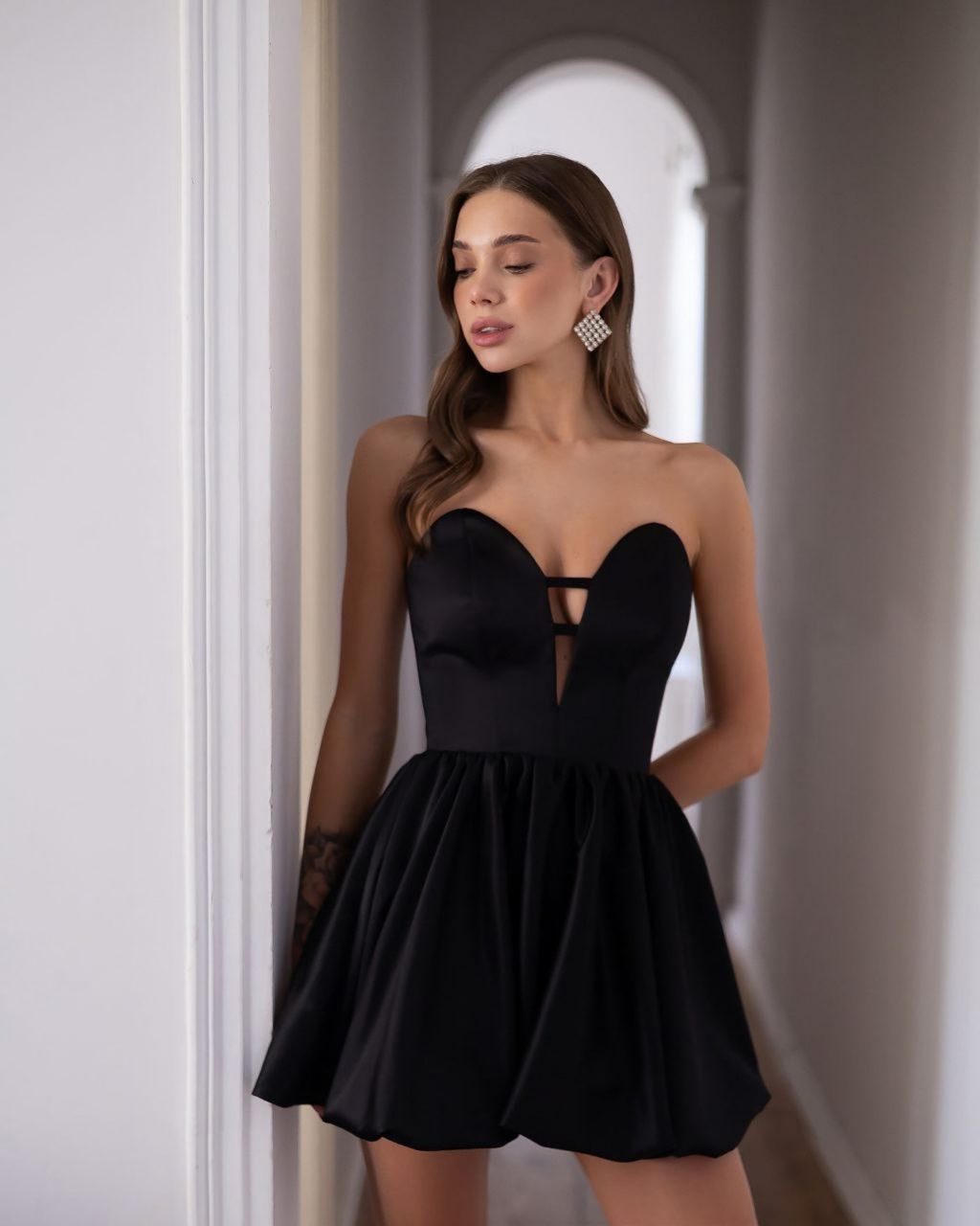 Satin Mini Dress – Premium Mango Satin