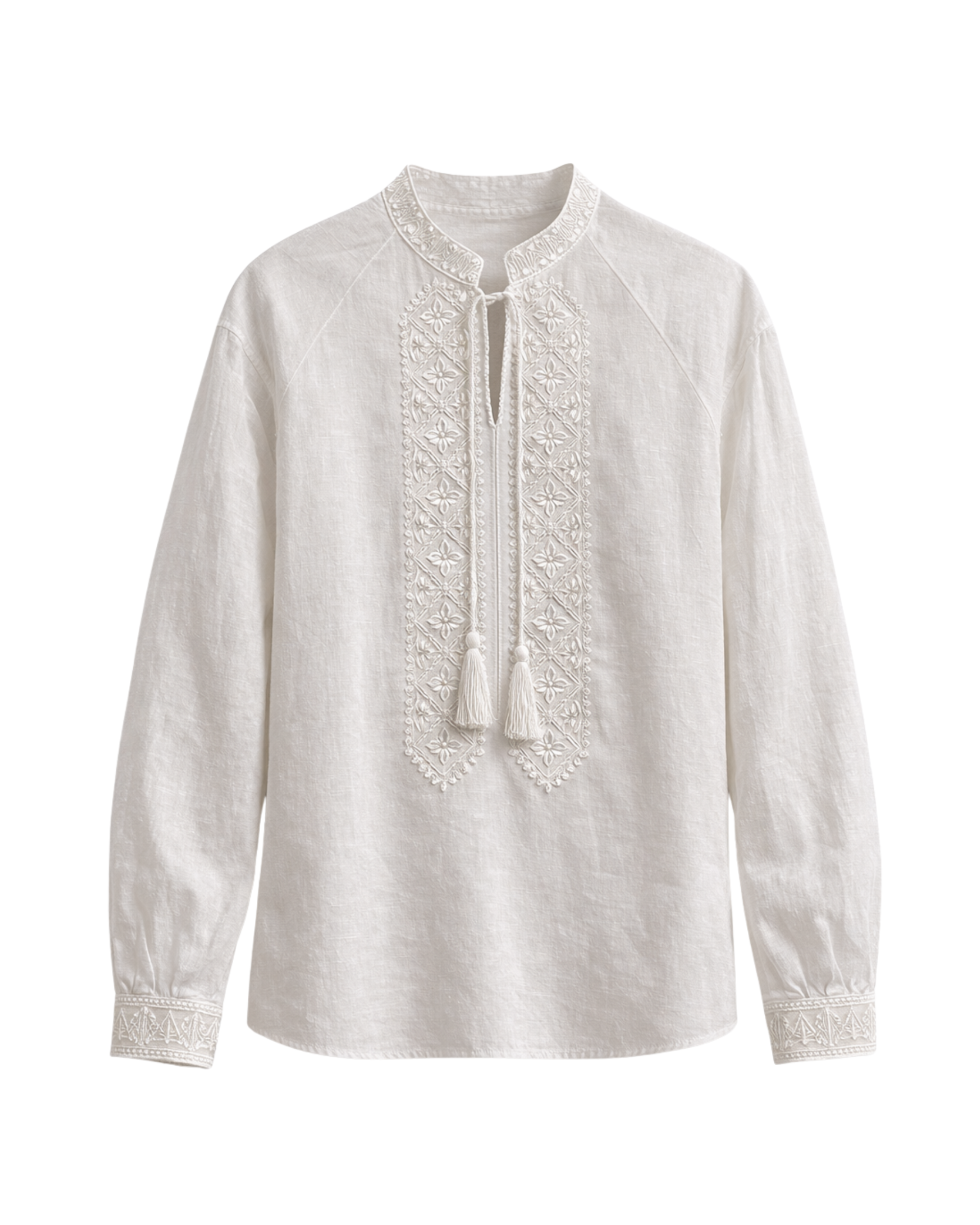 Classic White Embroidery – Vyshyvanka – Men