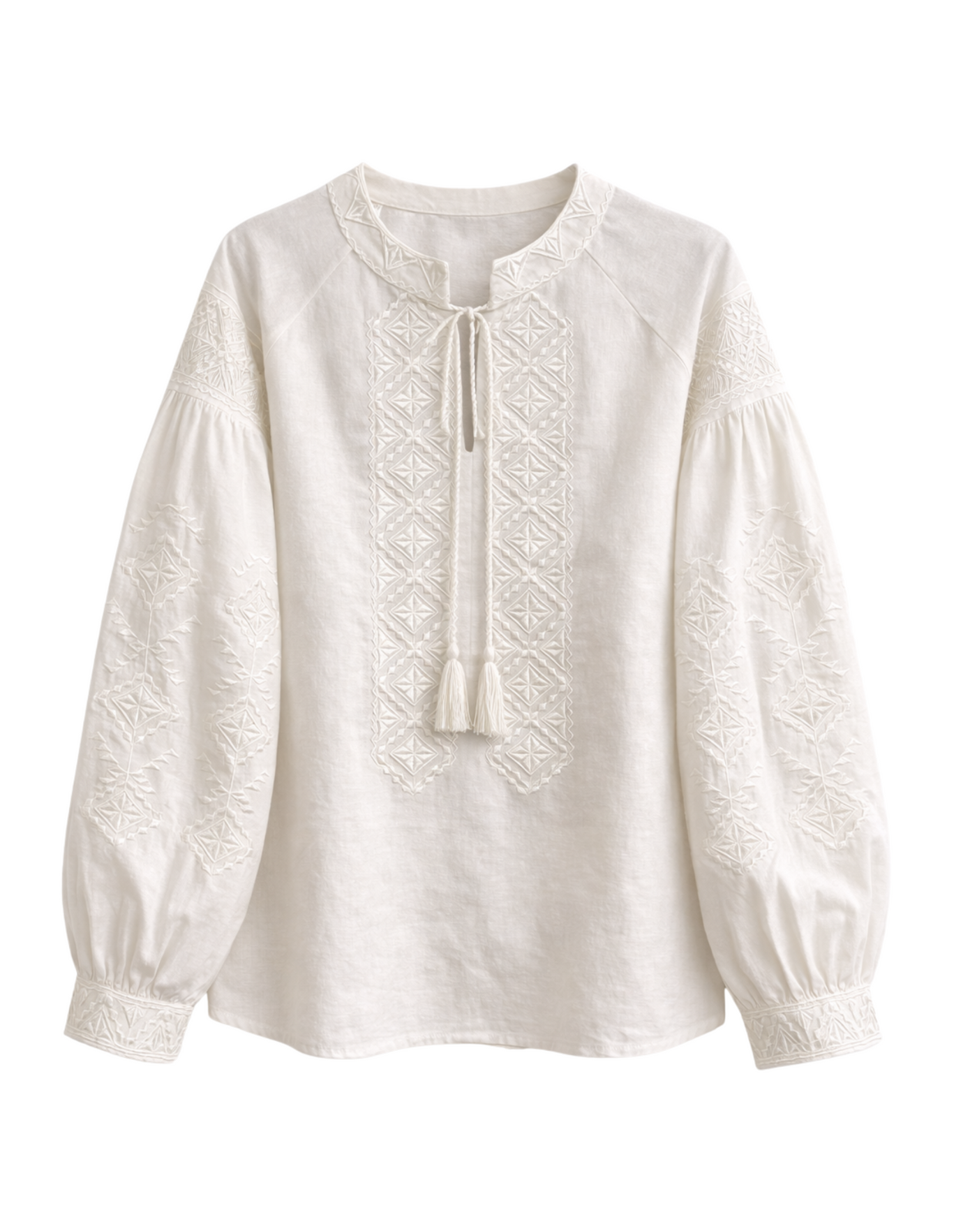 Classic White Embroidery, Vyshyvanka, Women, main view