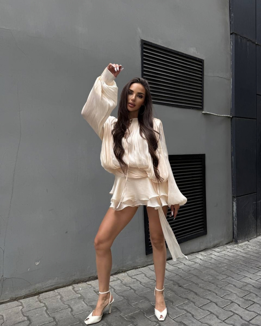 Silk Mini Dress with Shorts Lining – Elegant Lightweight Summer Dress