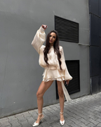 Silk Mini Dress with Shorts Lining – Elegant Lightweight Summer Dress