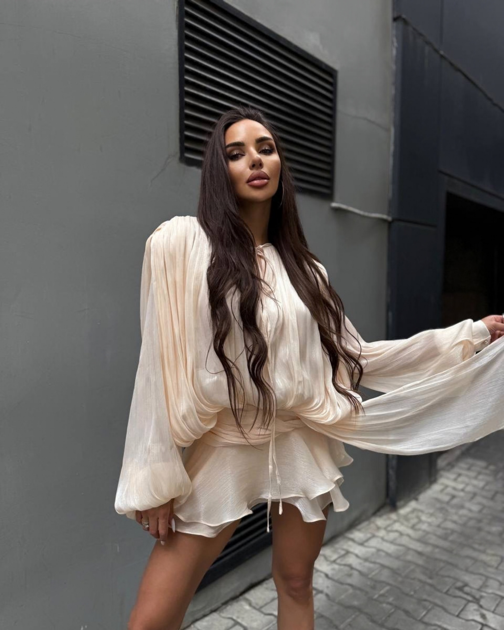 Silk Mini Dress with Shorts Lining – Elegant Lightweight Summer Dress