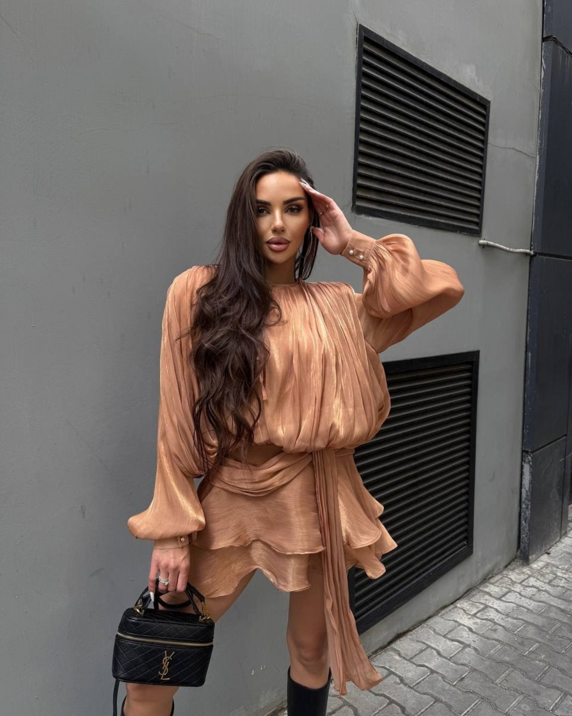 Silk Mini Dress with Shorts Lining – Elegant Lightweight Summer Dress