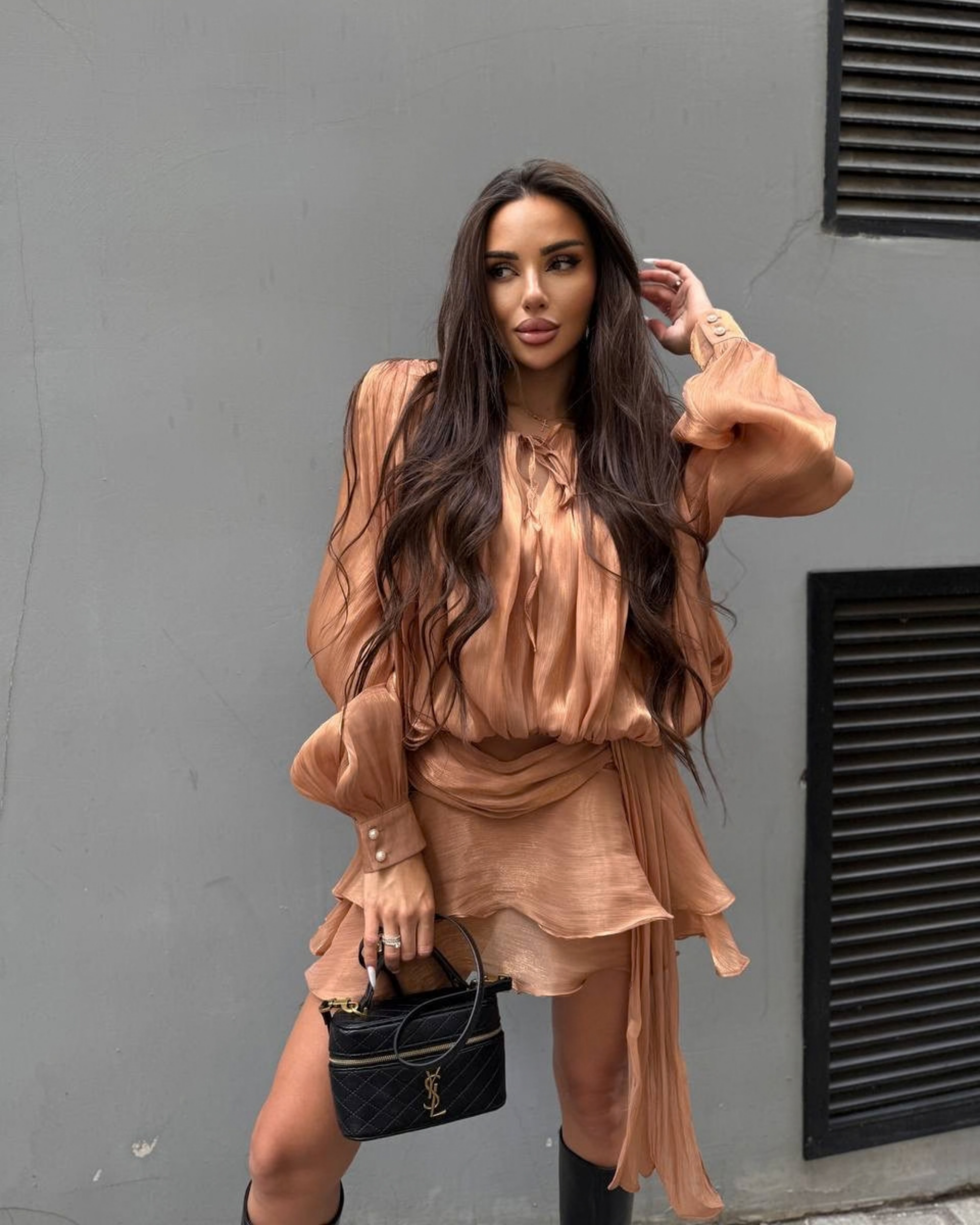 Silk Mini Dress with Shorts Lining – Elegant Lightweight Summer Dress