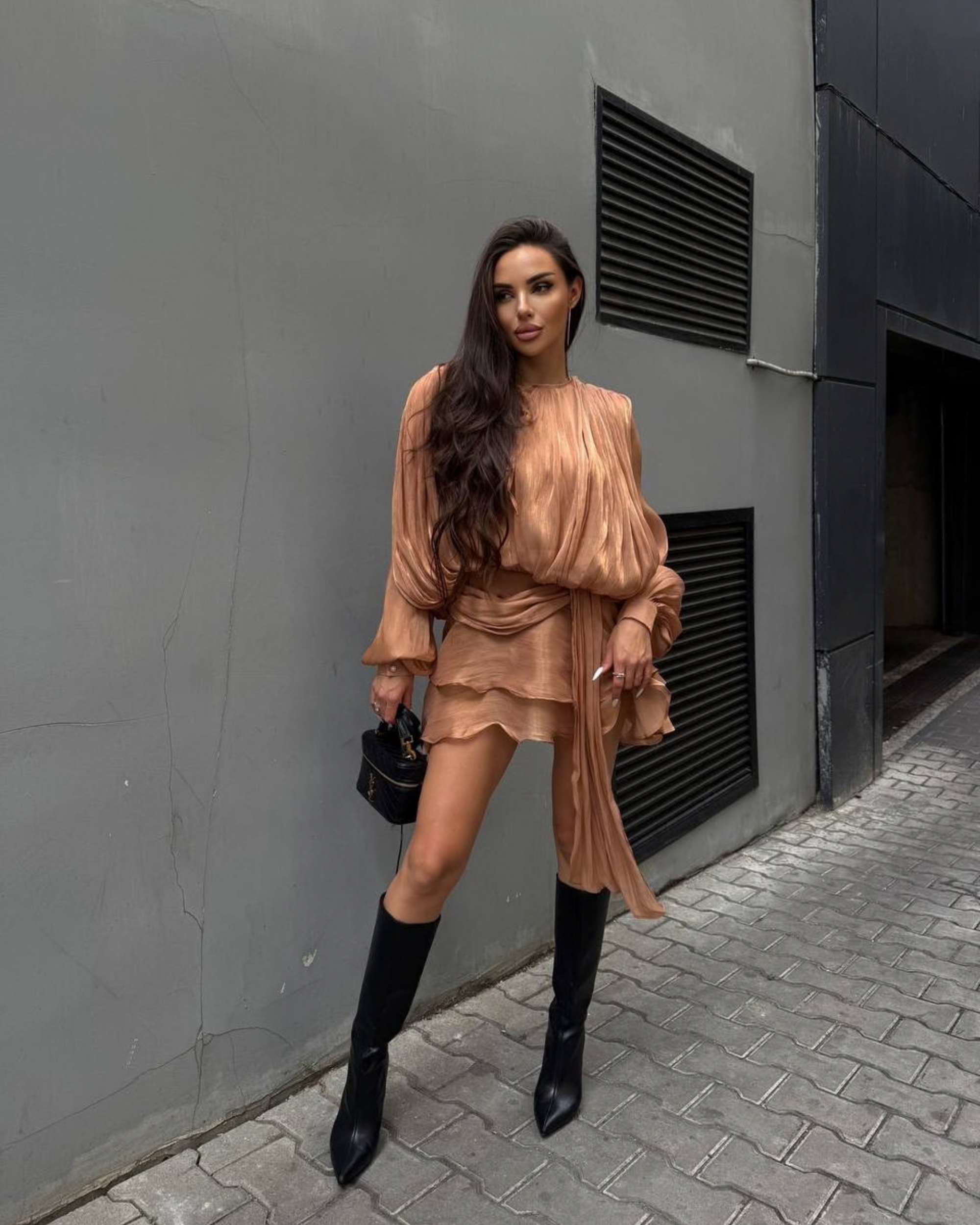 Silk Mini Dress with Shorts Lining – Elegant Lightweight Summer Dress