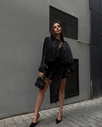 Silk Mini Dress with Shorts Lining – Elegant Lightweight Summer Dress