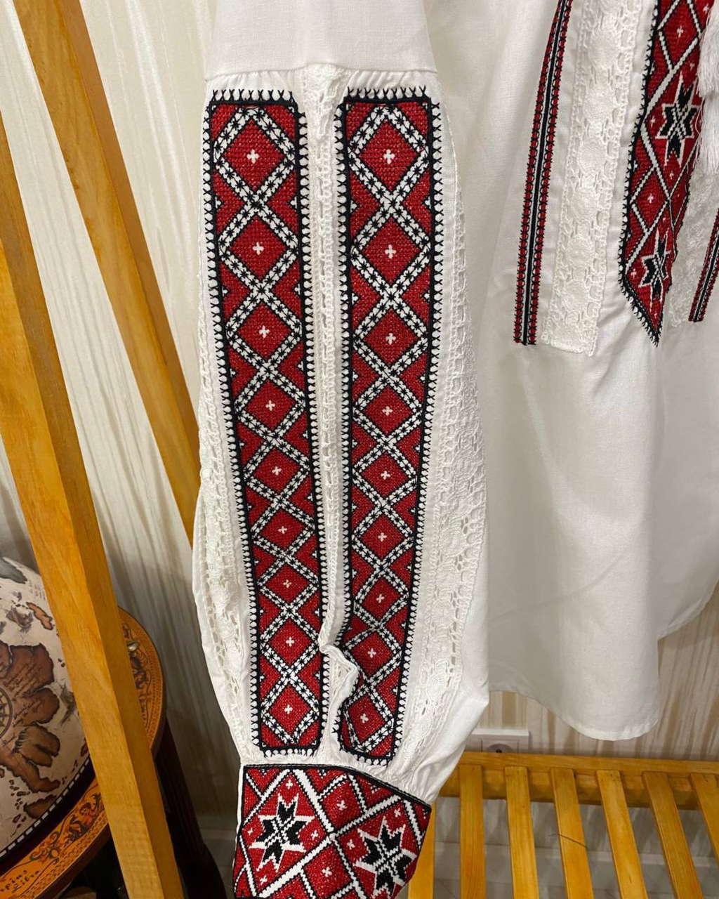 Red Geometric Embroidery – Vyshyvanka – Women