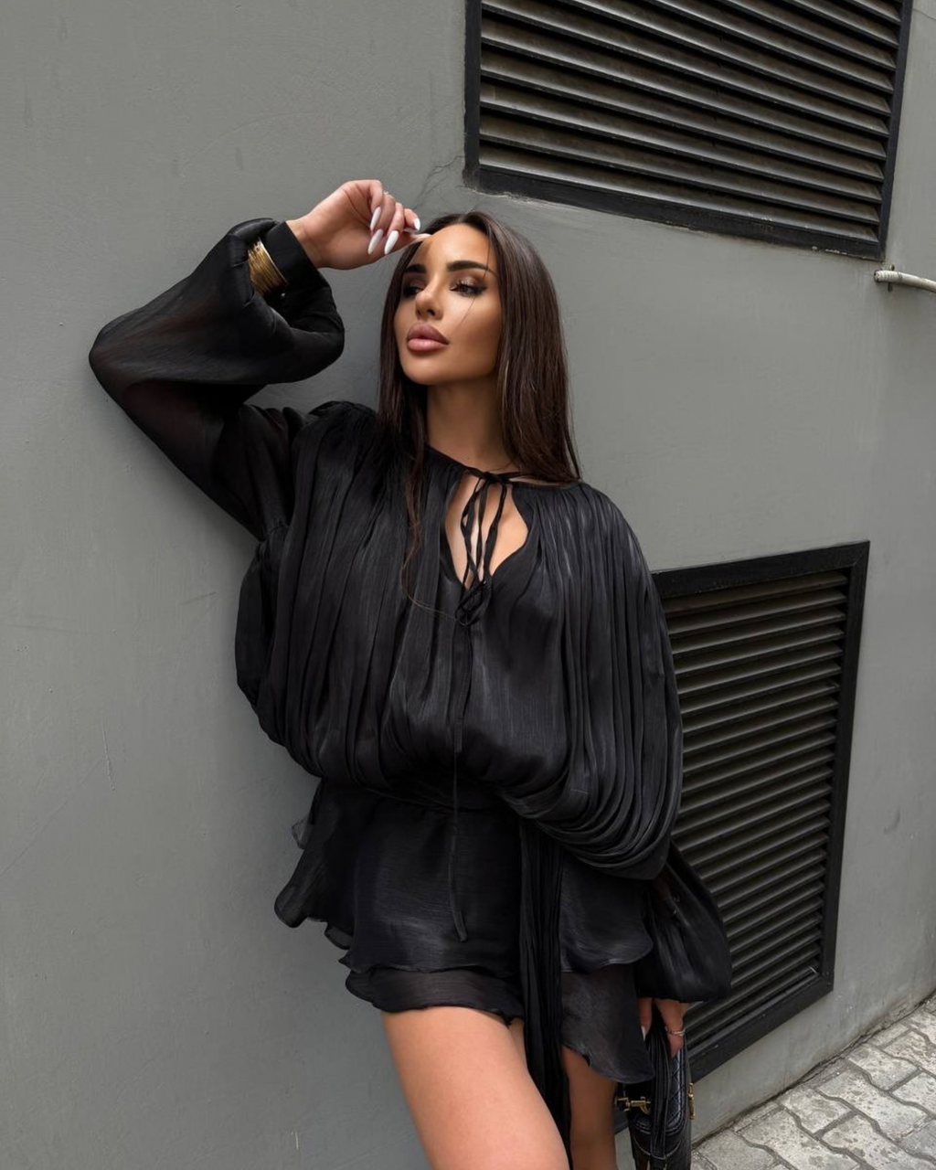 Silk Mini Dress with Shorts Lining – Elegant Lightweight Summer Dress