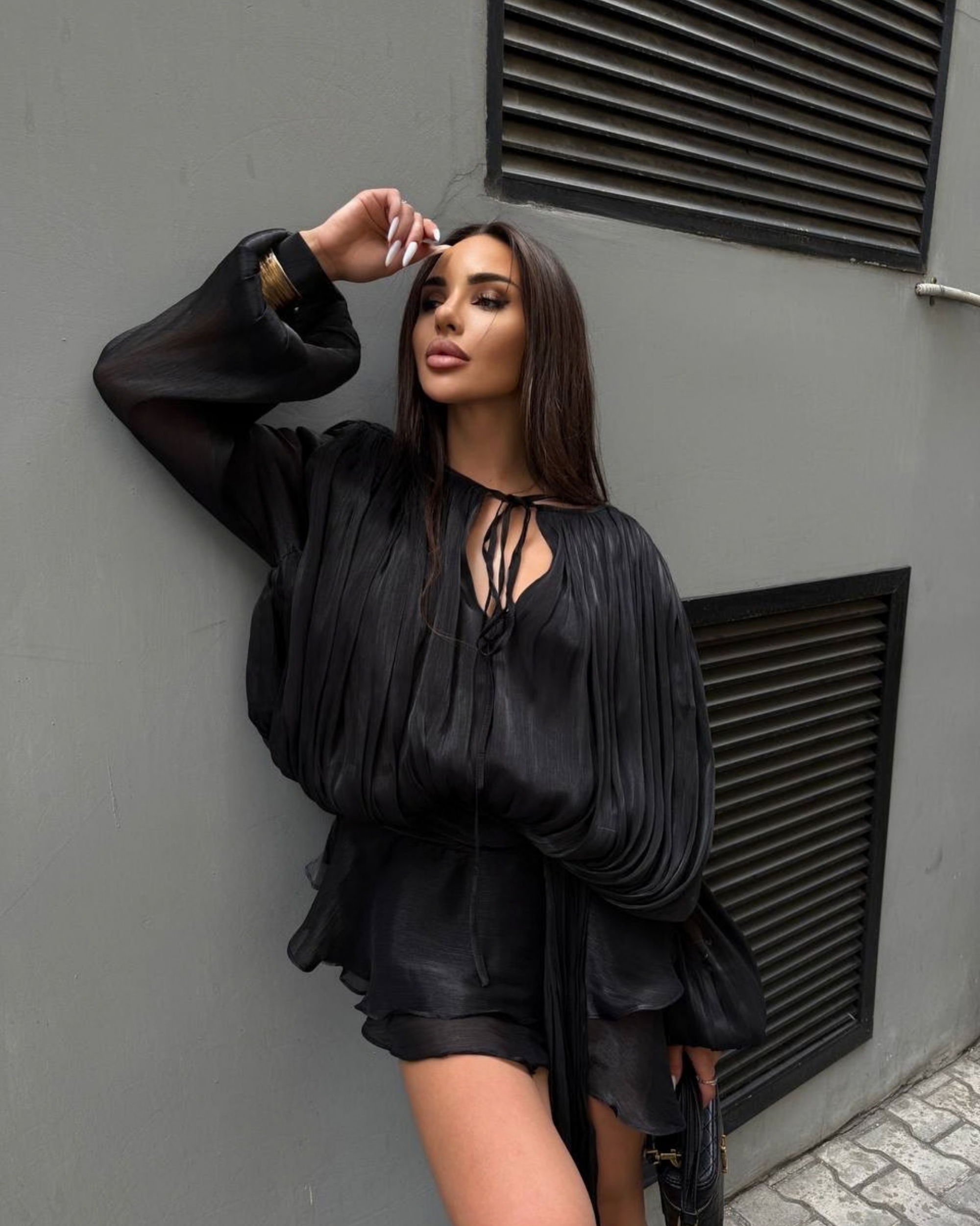 Silk Mini Dress with Shorts Lining – Elegant Lightweight Summer Dress