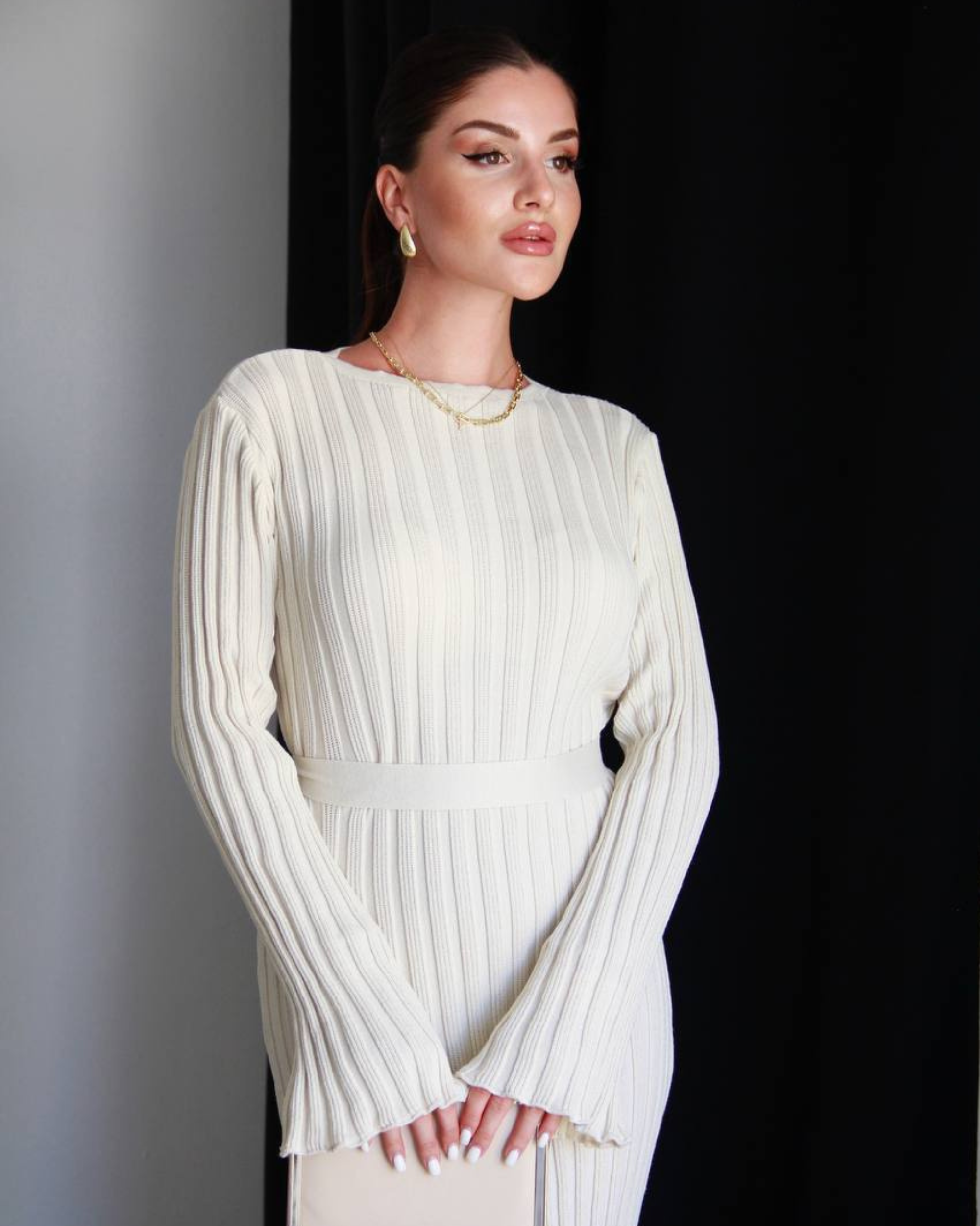 Ribbed Knit Maxi Dress