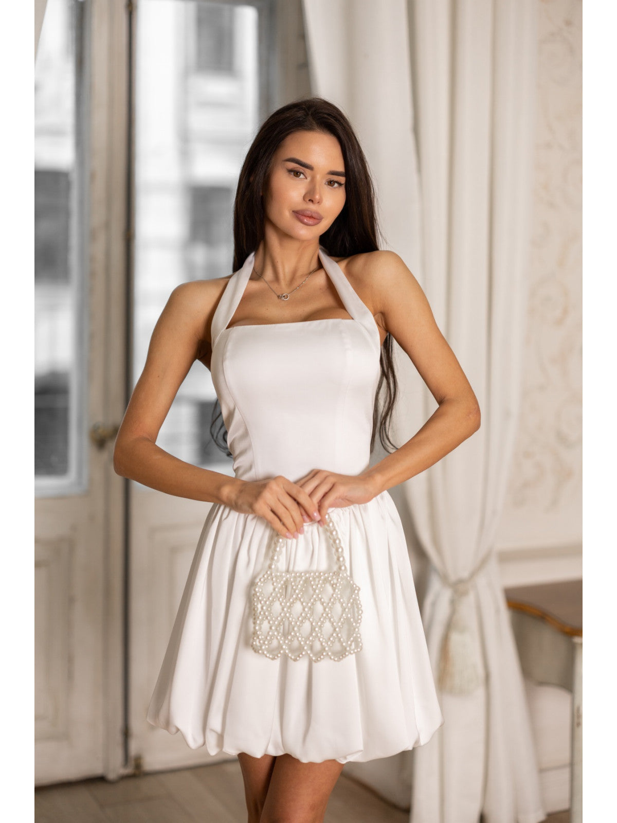 Women's Statement Midi Dress EXCITE — Premium Double Silk
