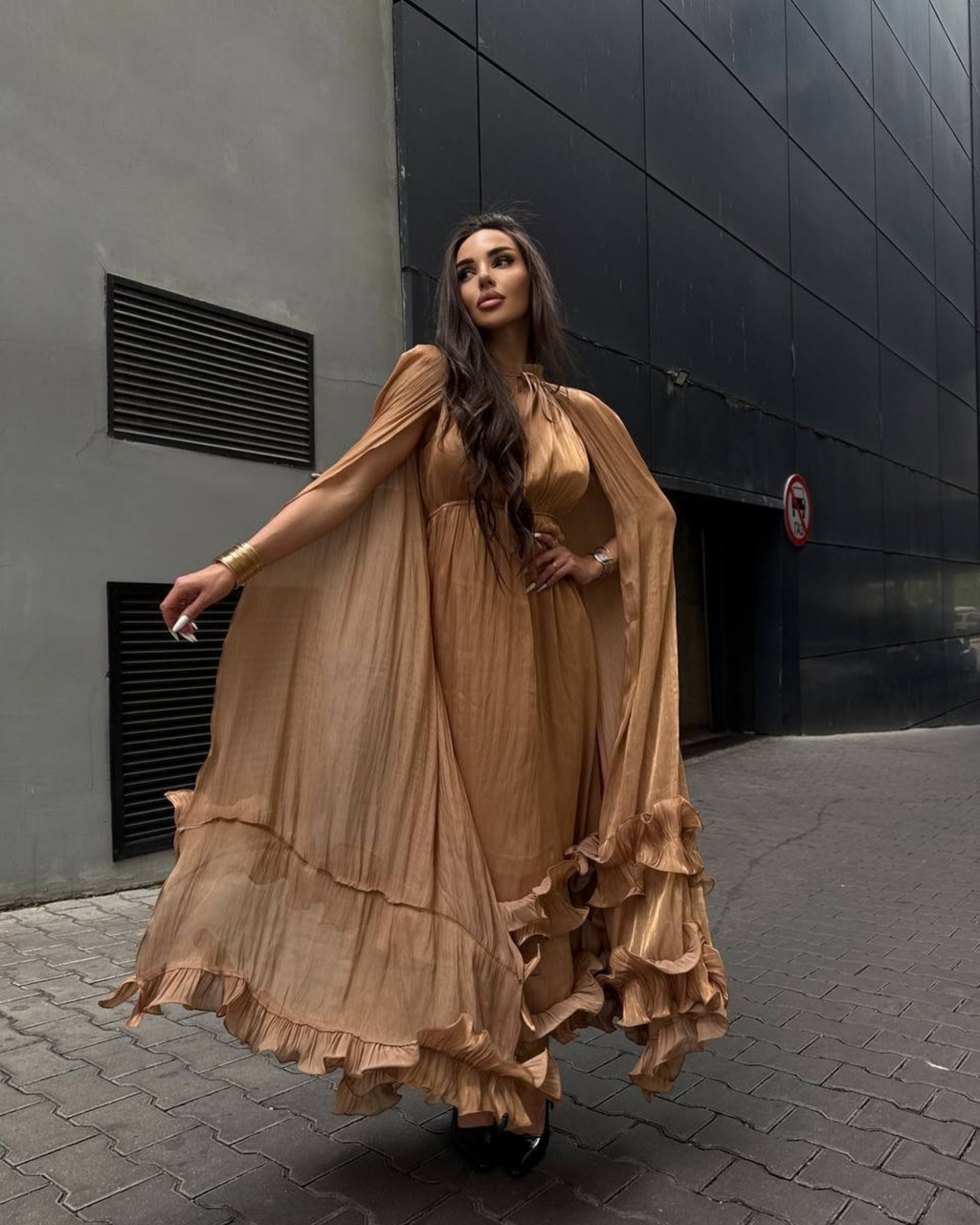 Satin Maxi Dress – Lightweight Elegant Evening Dress