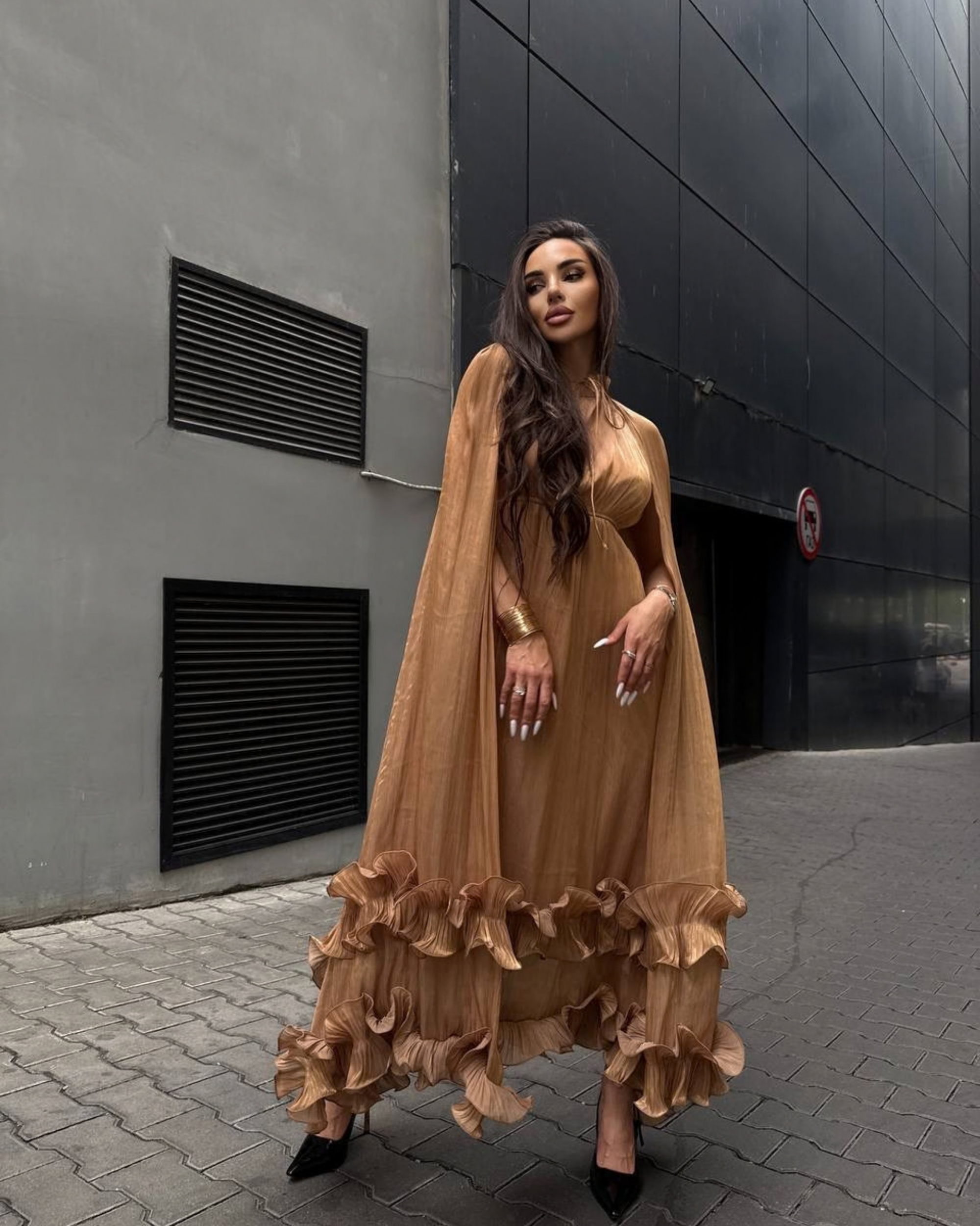 Satin Maxi Dress – Lightweight Elegant Evening Dress