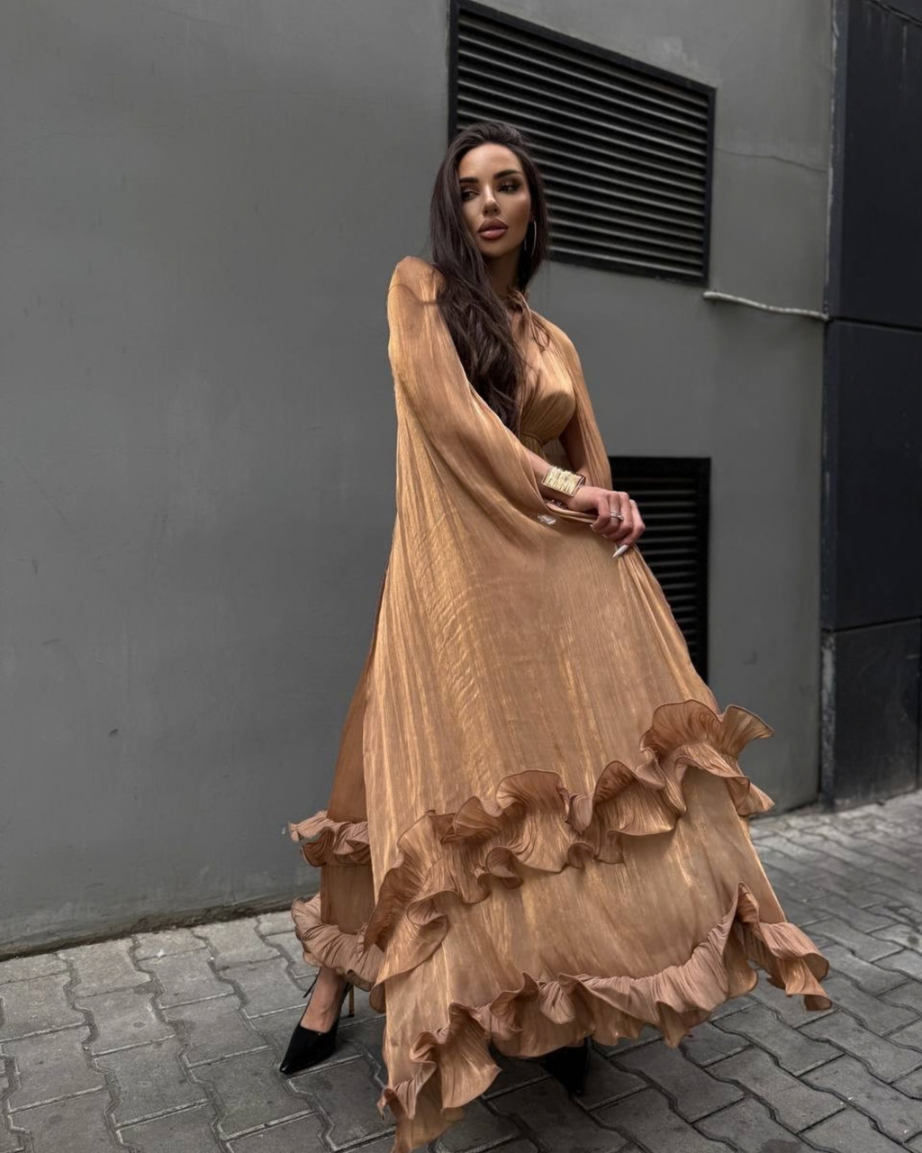 Satin Maxi Dress – Lightweight Elegant Evening Dress