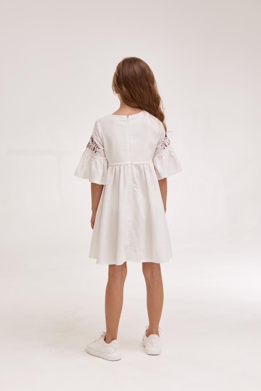 Girls' Ukrainian Embroidered Dress "Zaichyky" — Bunny Easter Vyshyvanka