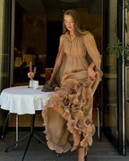 Satin Maxi Dress – Lightweight Elegant Evening Dress