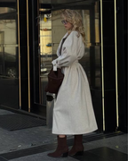 Oversized Llama Wool Wrap Coat