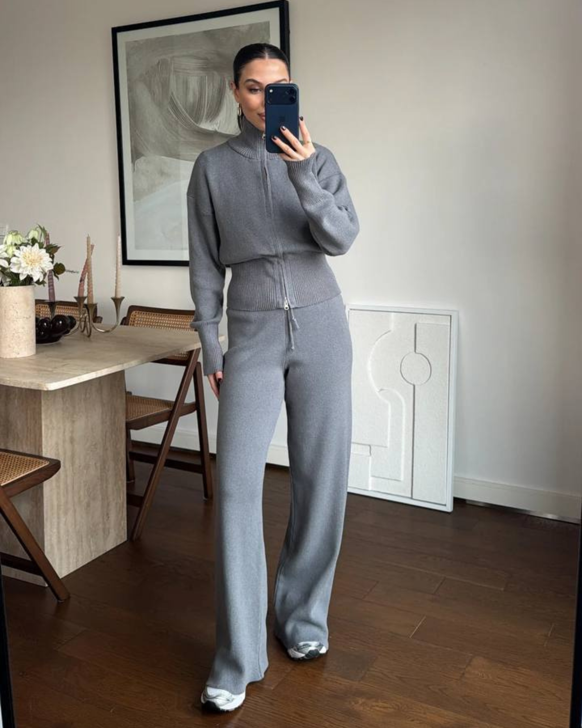 Cotton Zip Lounge Set