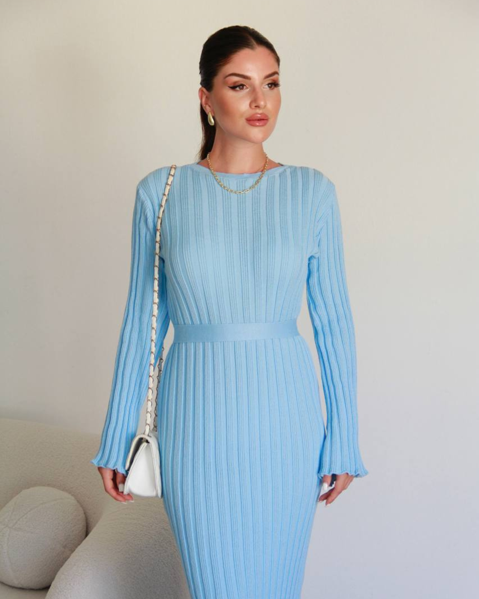 Ribbed Knit Maxi Dress