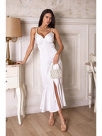Women's Elegant Midi Dress Irena — Double Silk