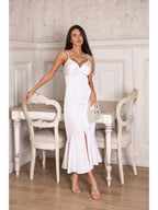Women's Elegant Midi Dress Irena — Double Silk