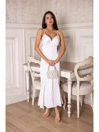 Women's Elegant Midi Dress Irena — Double Silk