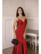 Women's Elegant Midi Dress Irena — Double Silk