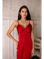 Women's Elegant Midi Dress Irena — Double Silk
