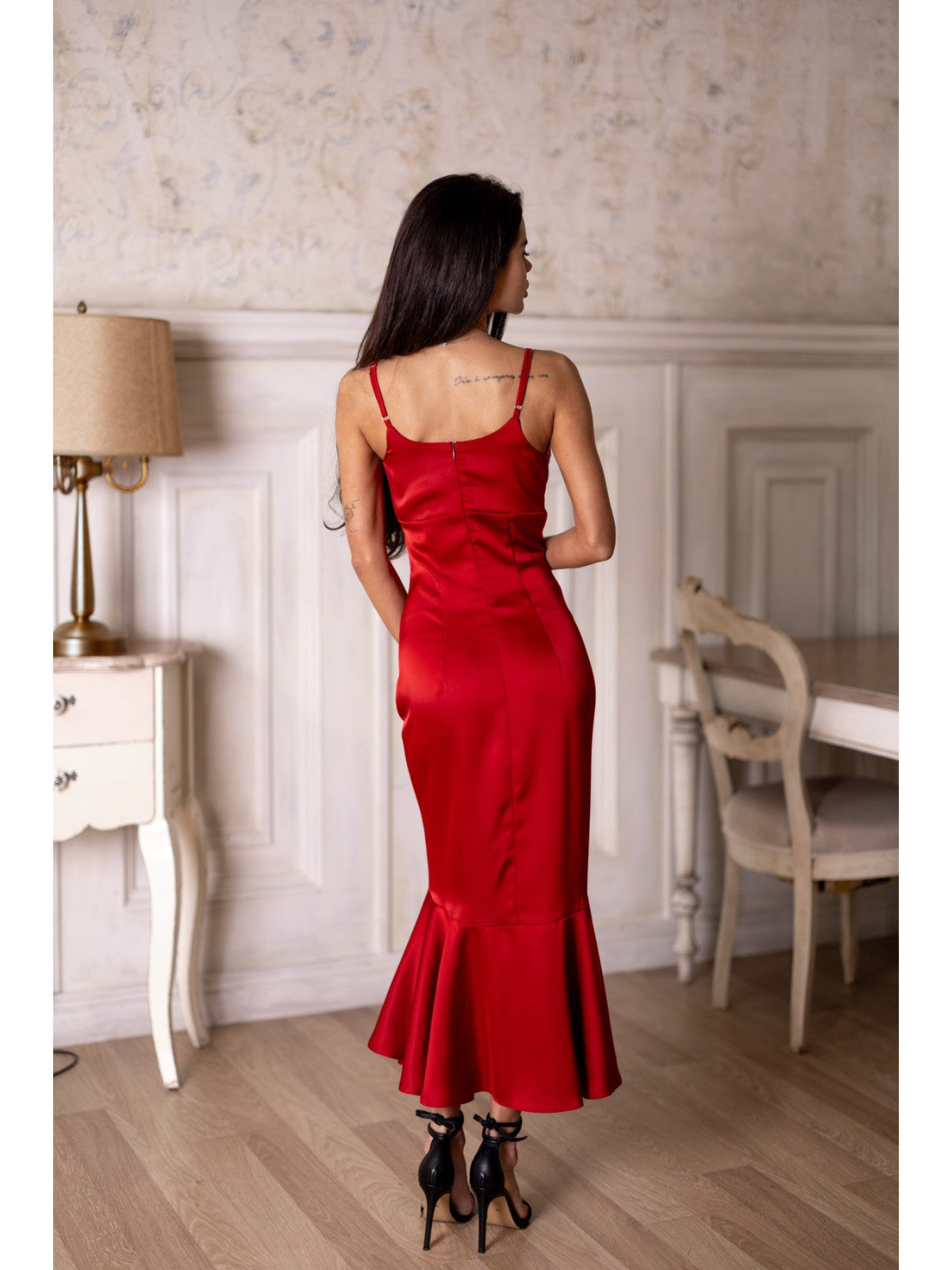 Women's Elegant Midi Dress Irena — Double Silk