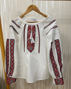 Red Geometric Embroidery – Vyshyvanka – Women