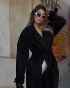 Oversized Llama Wool Wrap Coat