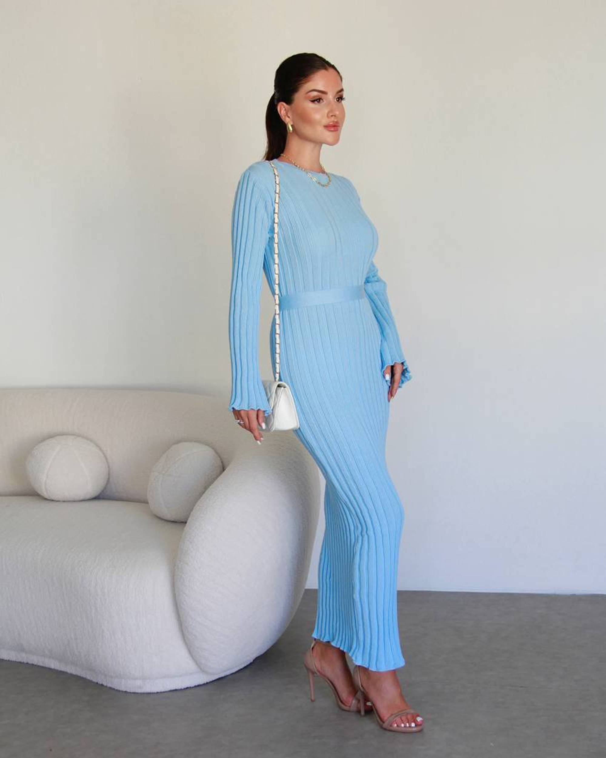 Ribbed Knit Maxi Dress