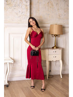 Women's Elegant Midi Dress Irena — Double Silk