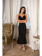Women's Elegant Midi Dress Irena — Double Silk