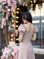 Women's Linen Dress Ledore — Lightweight Summer Midi